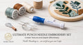 Adjustable Punch Needle Embroidery Pen Set with 3 Needles
