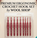 Premium Ergonomic Crochet Hook Set – 10 Pieces (2.0mm–6.0mm)