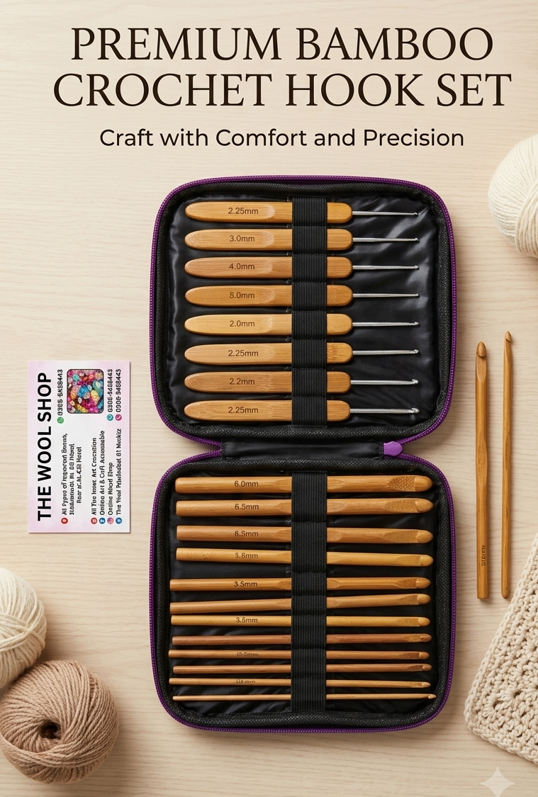 The Ultimate Bamboo & Ergonomic Crochet Hook Set