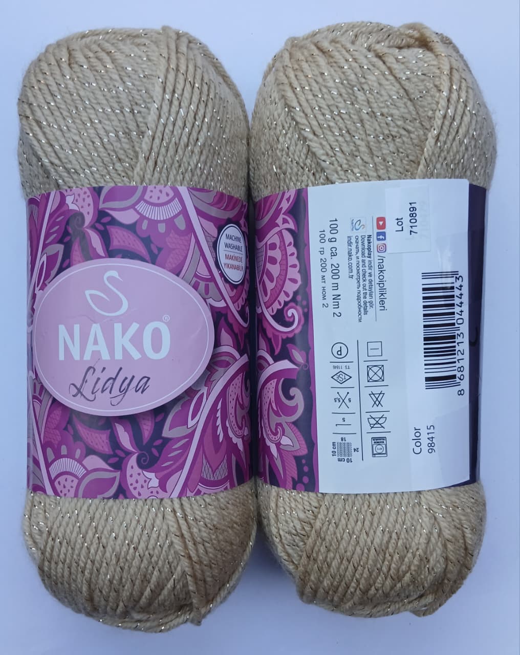 🧶 Nako Lidya Yarn – Soft & Durable Classic Wool