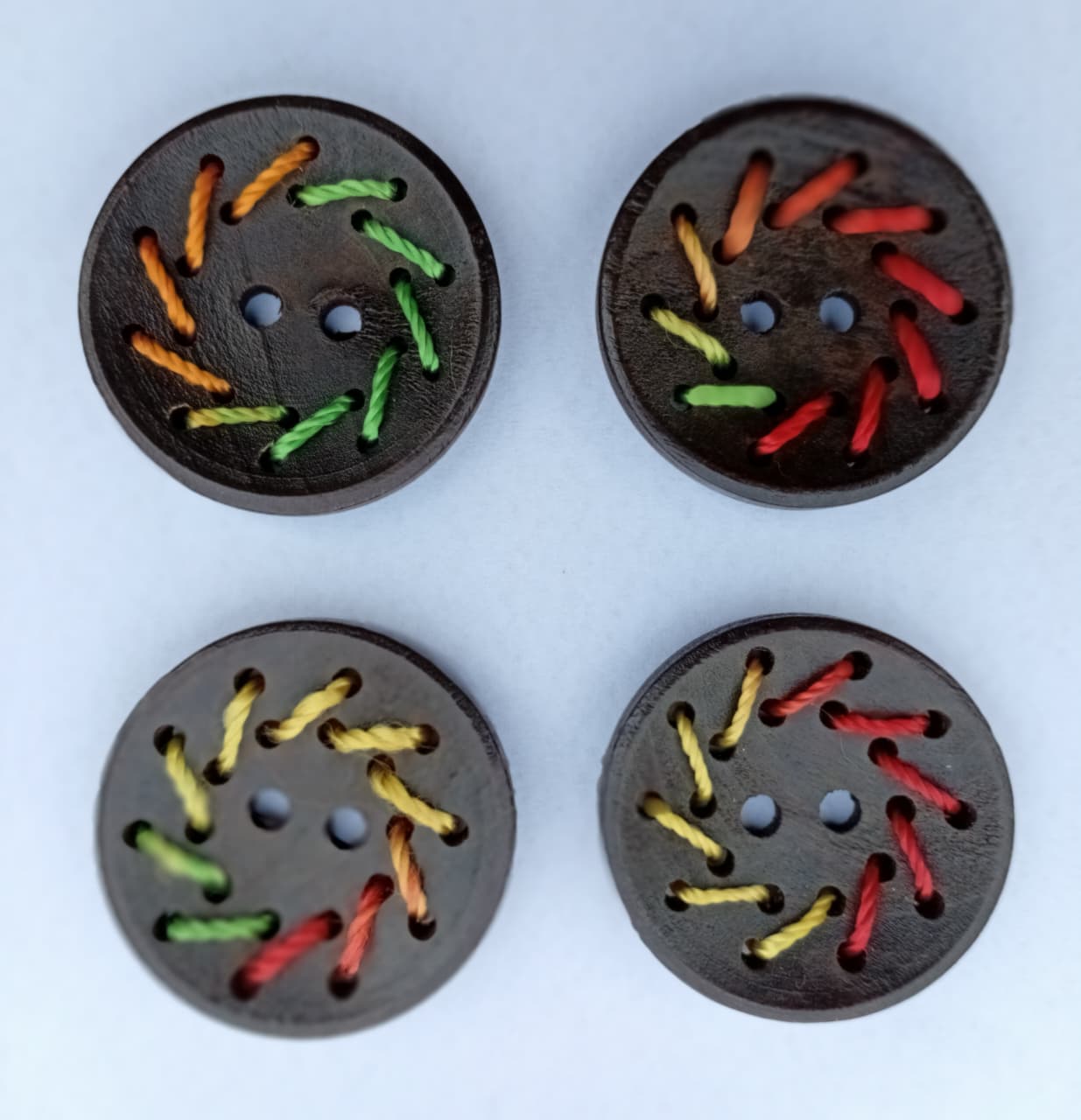 Heritage Woven Wooden Buttons
