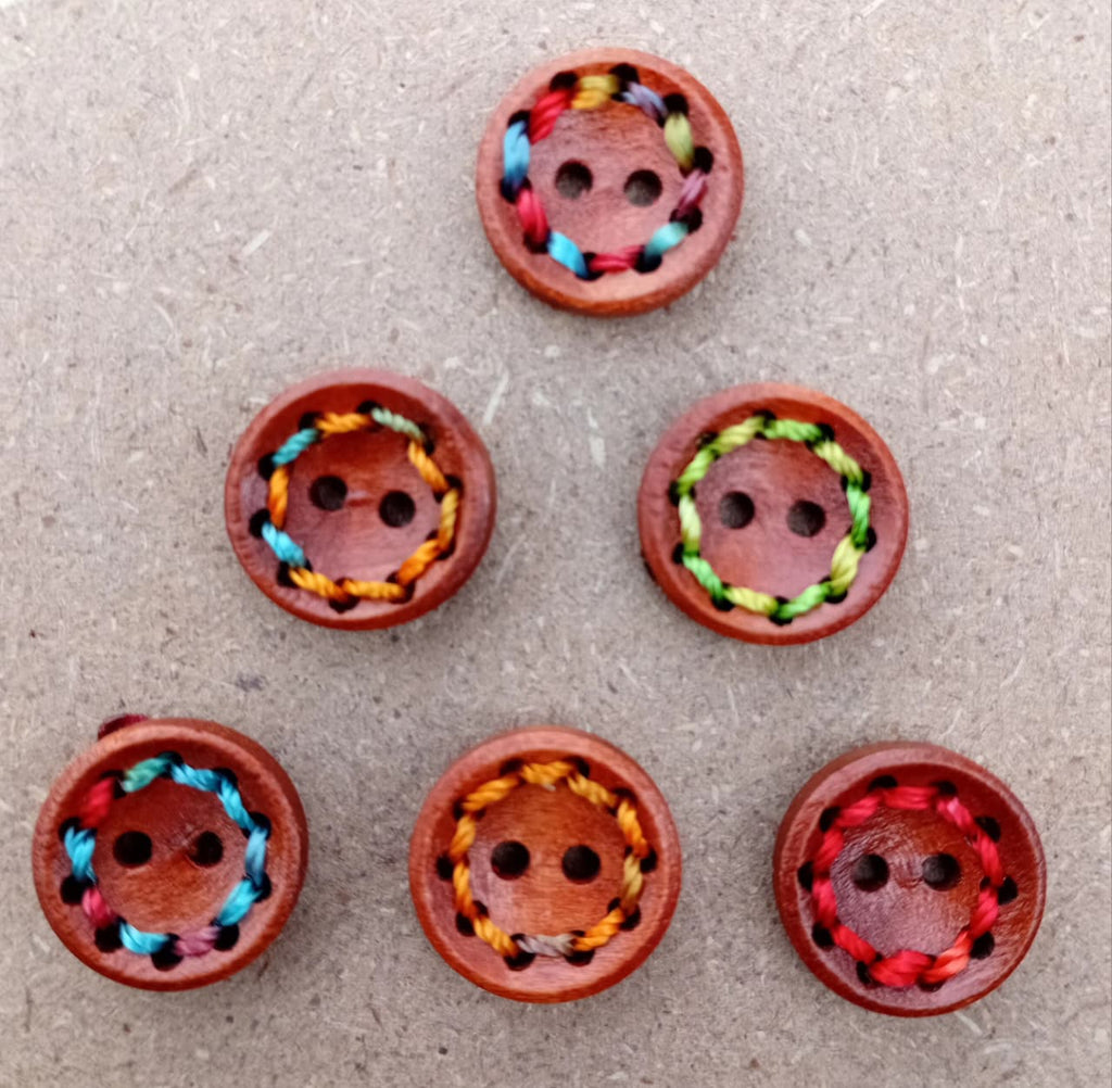 Heritage Woven Wooden Buttons