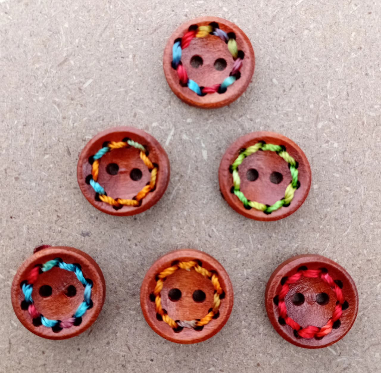 Heritage Woven Wooden Buttons