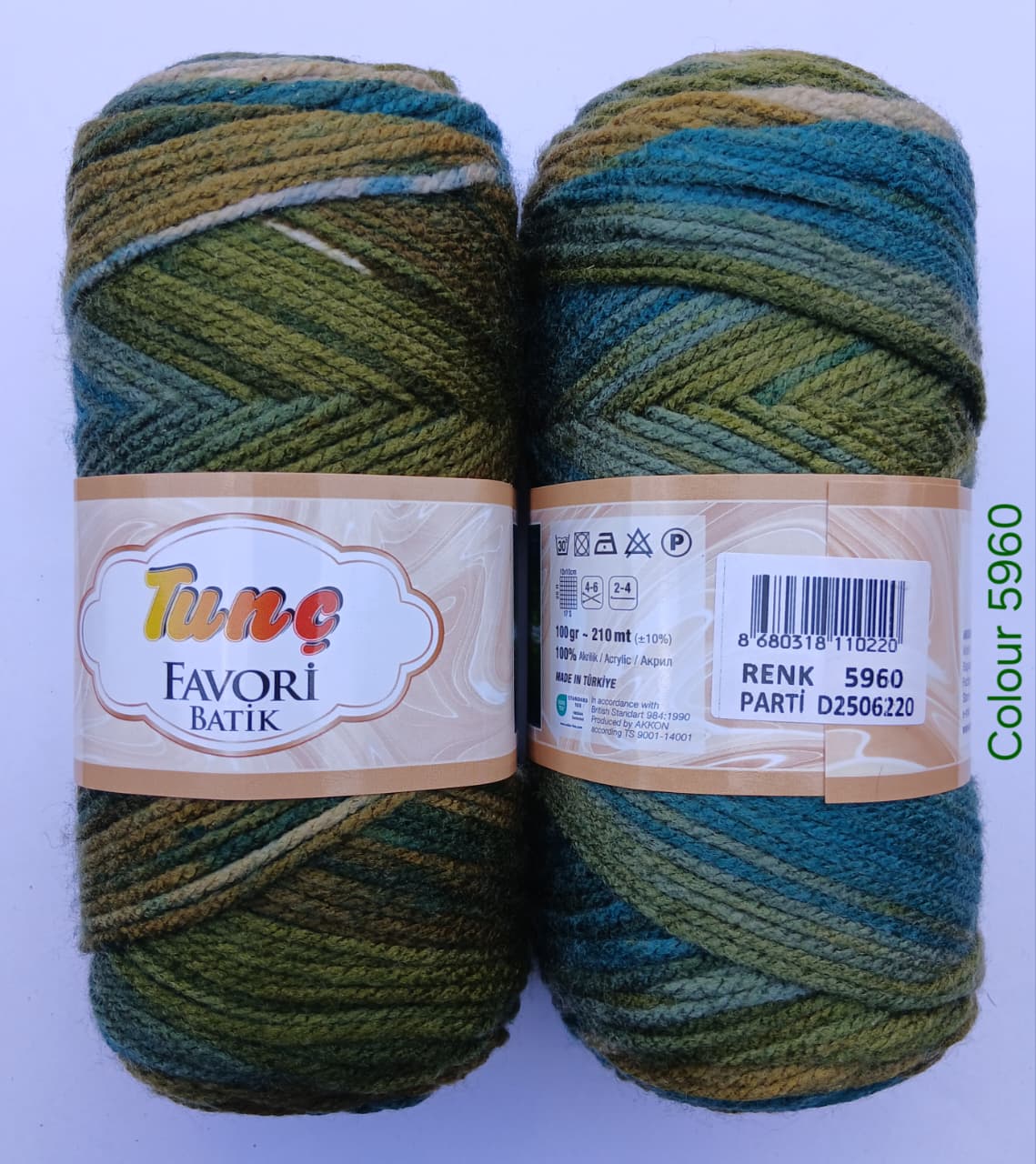 Tunc Favori Batik Yarn 5960