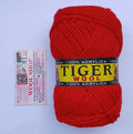 Tiger Exclusive Yarn 750 – 5 Ball Value Pack | Premium Soft Knitting Yarn | Red