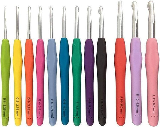 Crochet Hooks ( 2 mm - 10 mm ) WithGrip