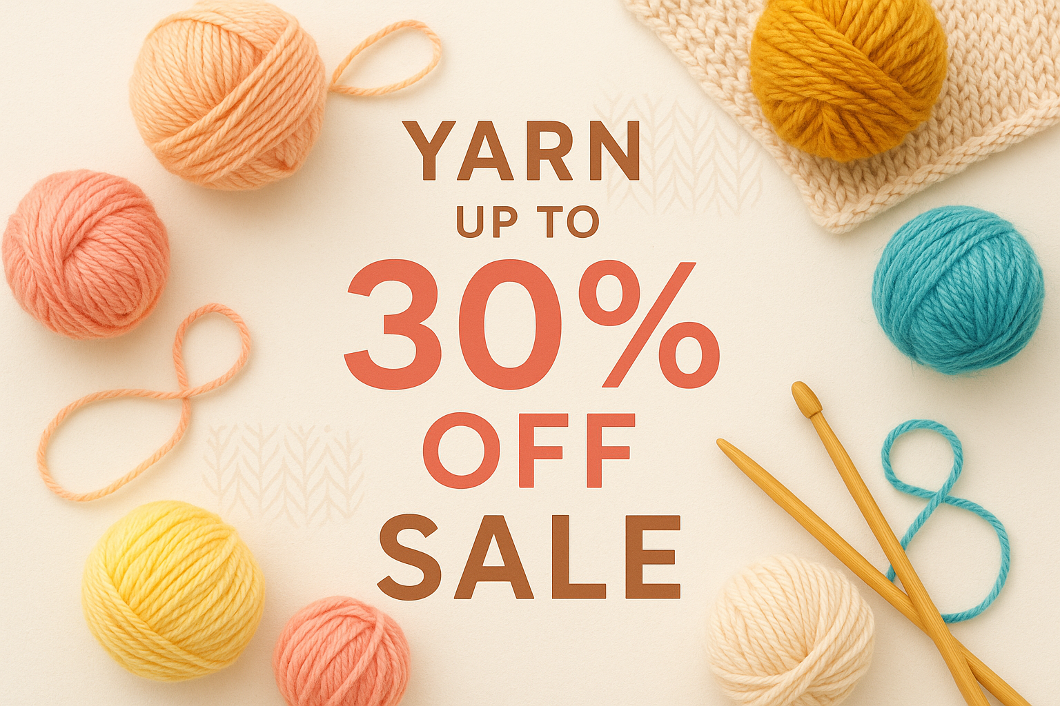 Make Yarn upto 30% Sale banner 1:1