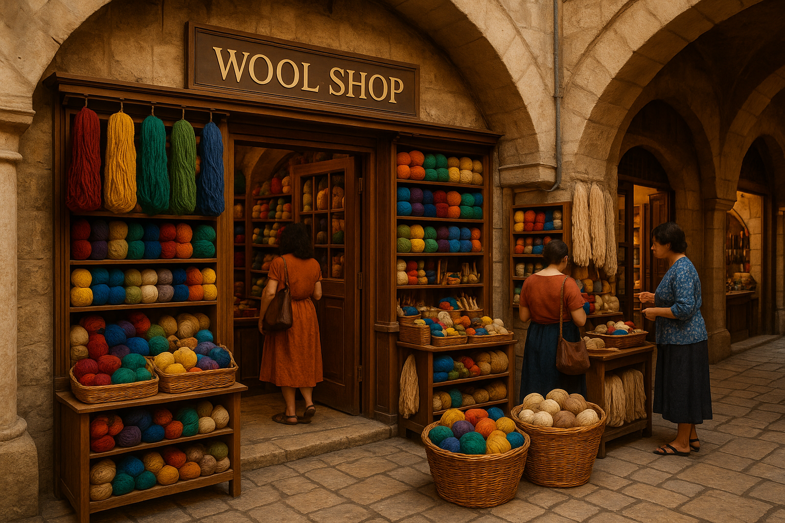Yarn Store in Bazzar Name Wool Shop 