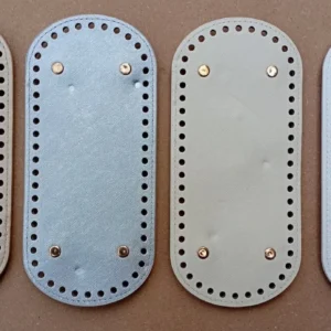 Oval Bag Base with Stitching Holes & Metal Studs – Premium Handbag Making Accessory