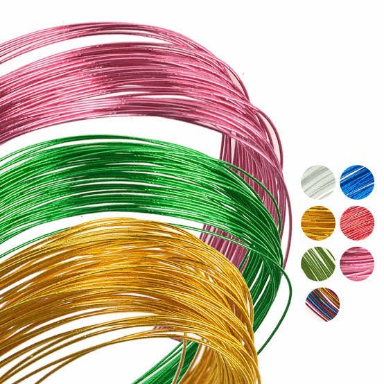 Flower Making Wire – 80cm (8–10 Pcs)