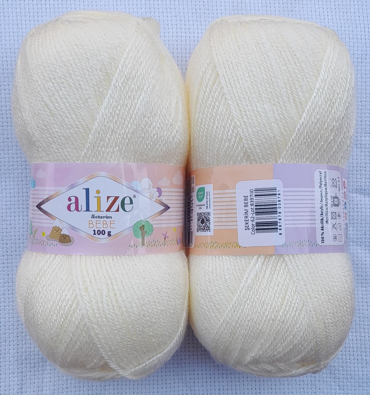 Alize Bebe Sekerim – 100g | Colour No 62